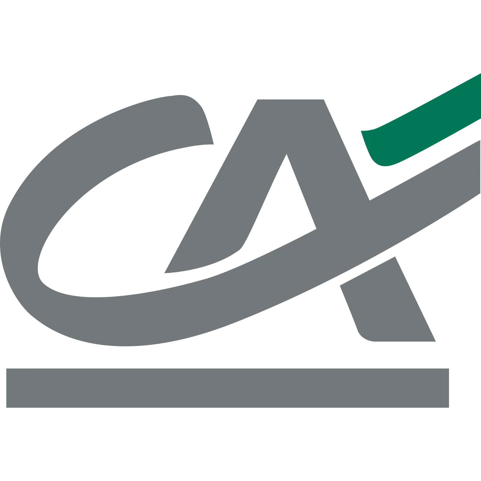 Abstract Gray and Green Bank Emblem Free PNG