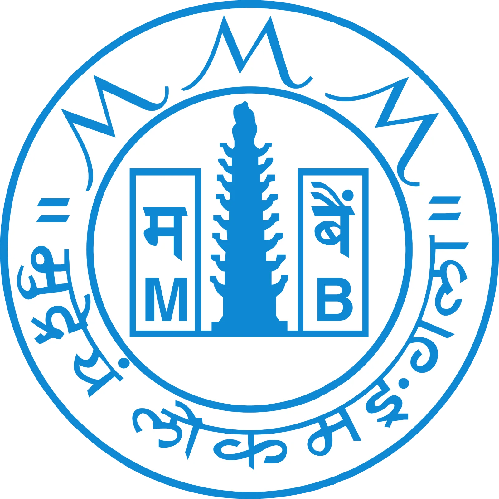 Blue Circular Bank Emblem Free PNG