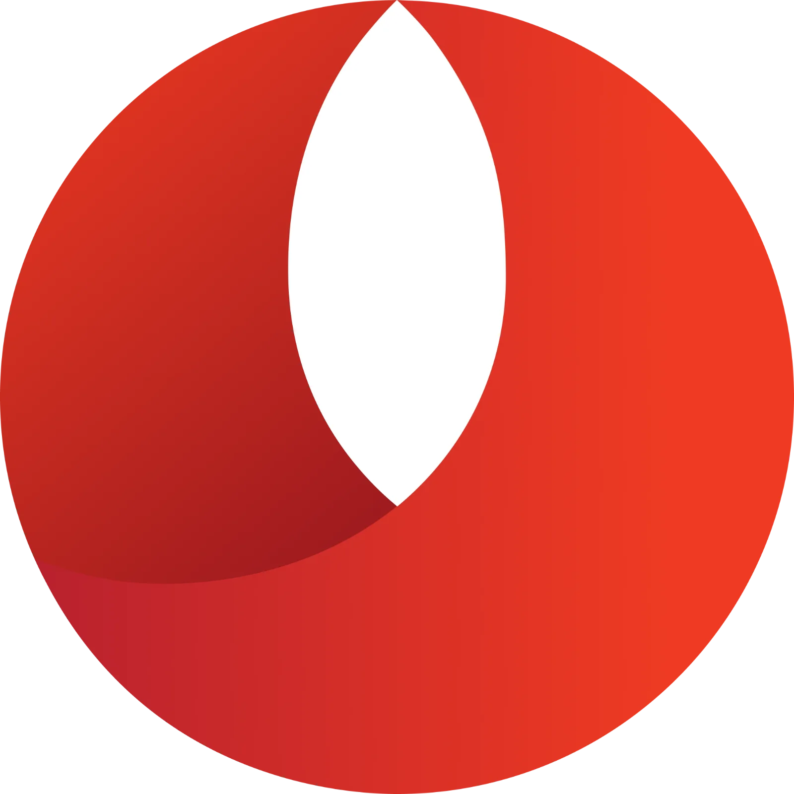 Red Circular Bank Emblem with White Shape Free PNG