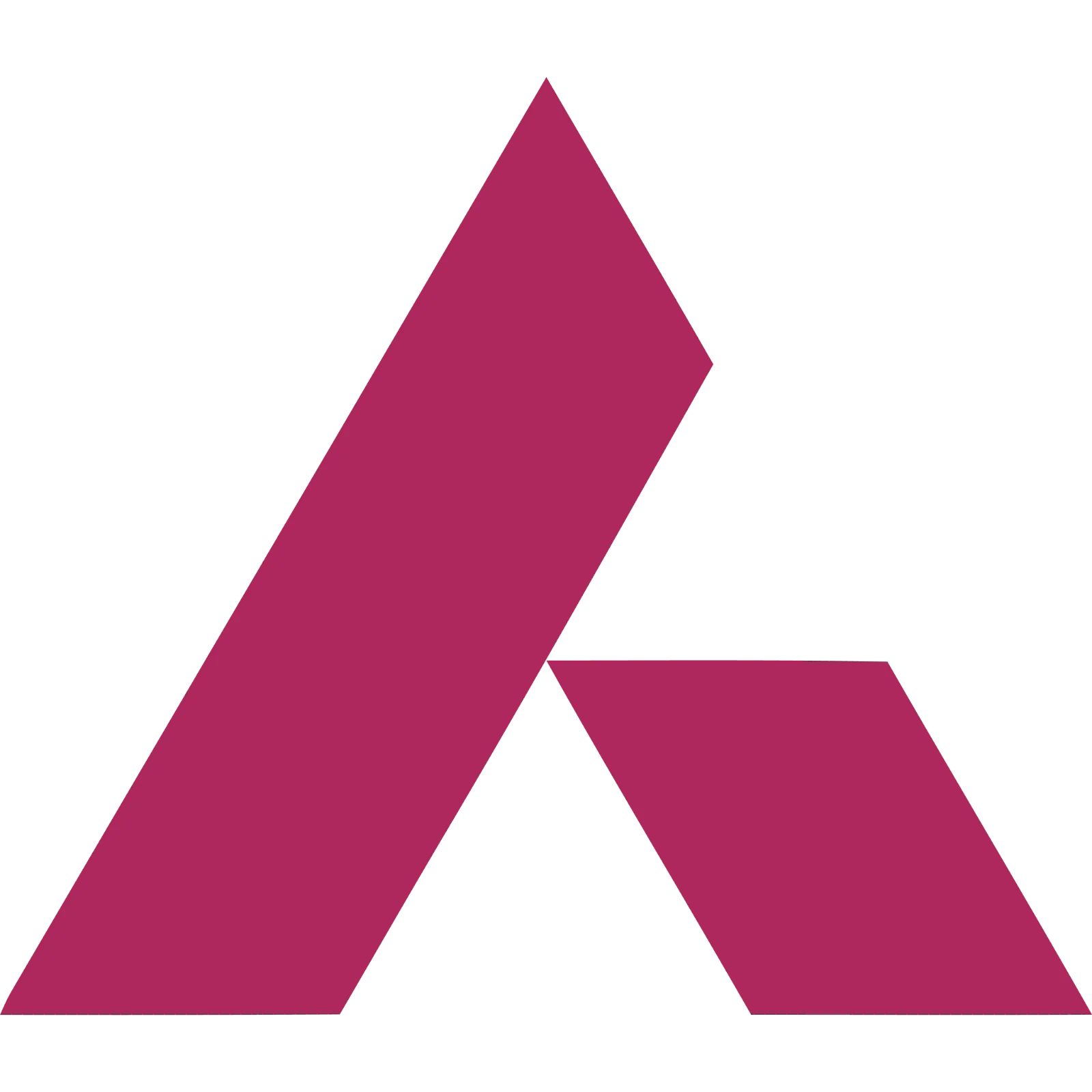 Magenta Angular A-Shaped Logo Mark Free PNG