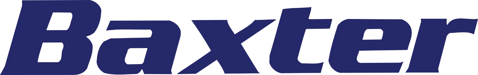 Baxter International Blue Wordmark Free PNG