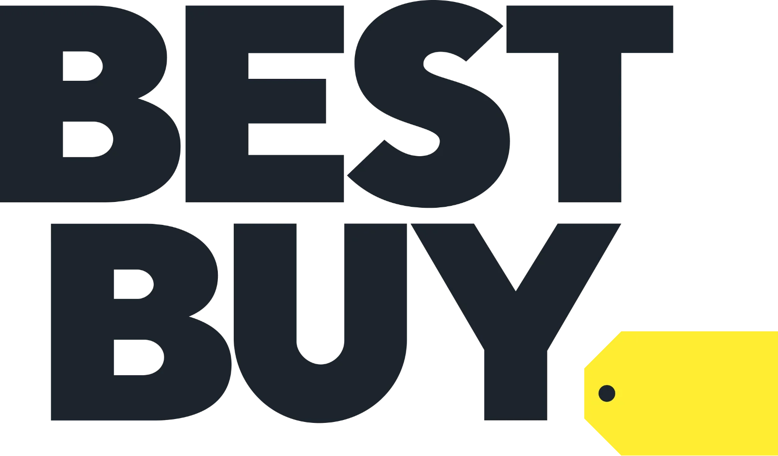 Best Buy Wordmark with Yellow Tag Free PNG