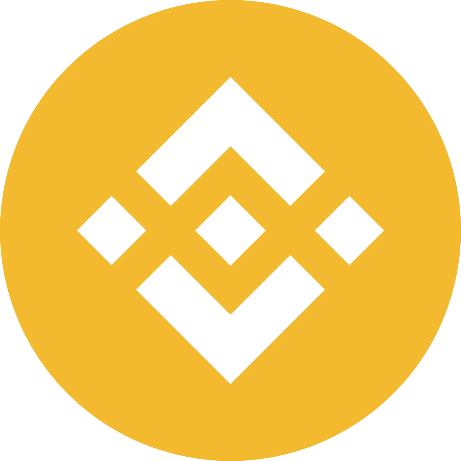 Binance Coin BNB Logo in Yellow Circle Free PNG