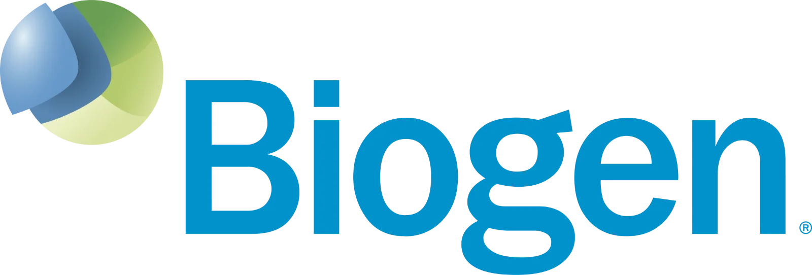 Biogen Logo with Blue and Green Emblem Free PNG