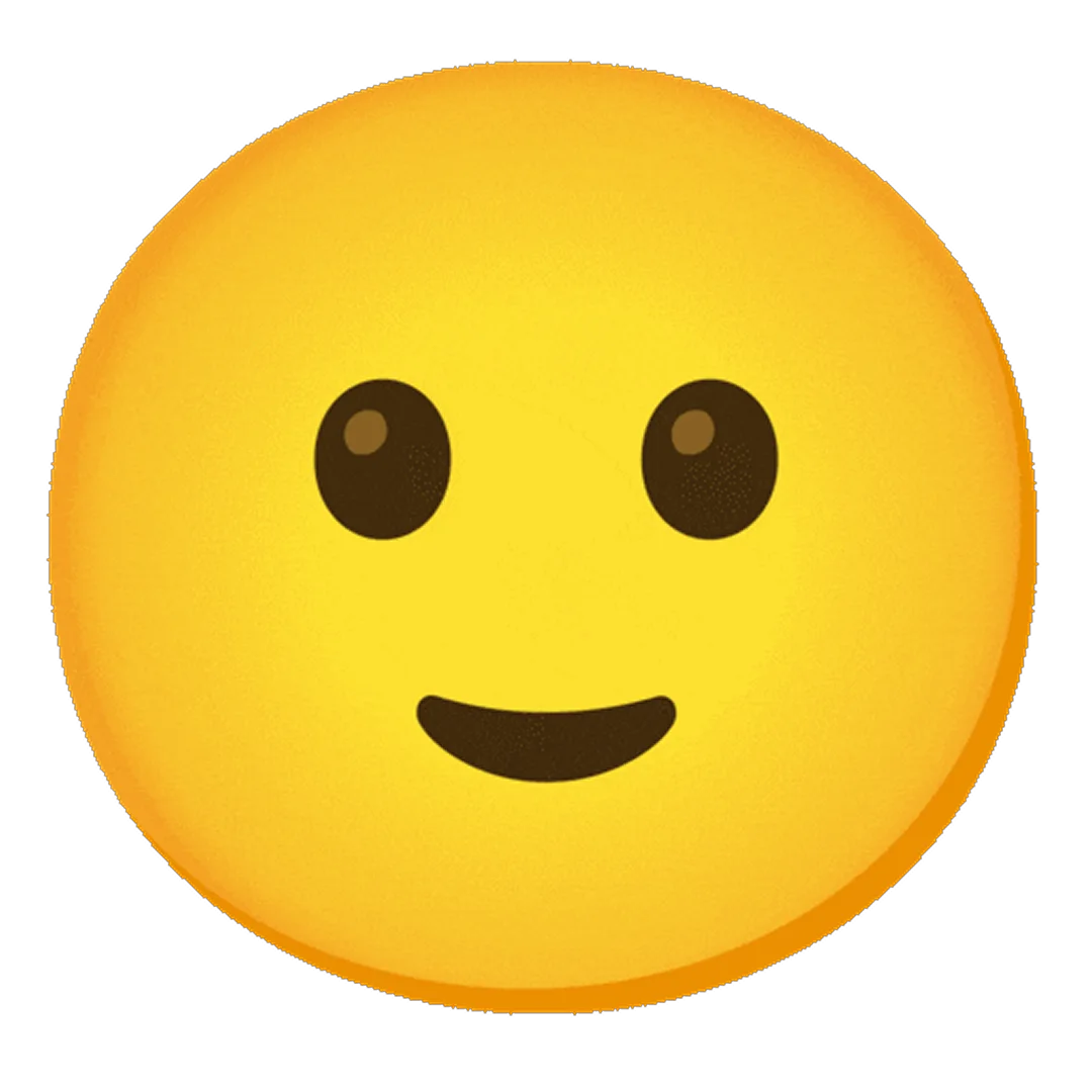Golden Yellow Smiling Face Emoji Free PNG