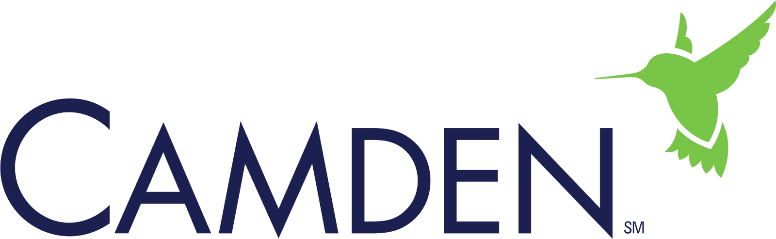 Camden Property Trust Logo with Green Hummingbird | Free PNG