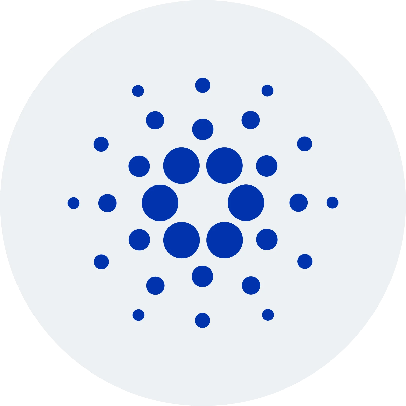 Cardano (ADA) Blue Cryptocurrency Logo Free PNG
