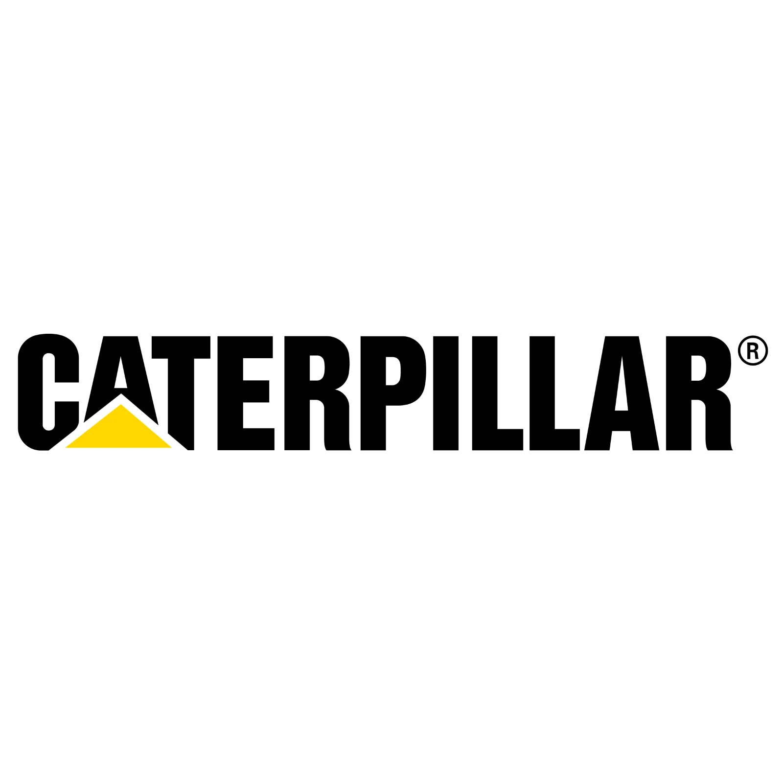 Caterpillar Logo with Yellow Triangle Free PNG