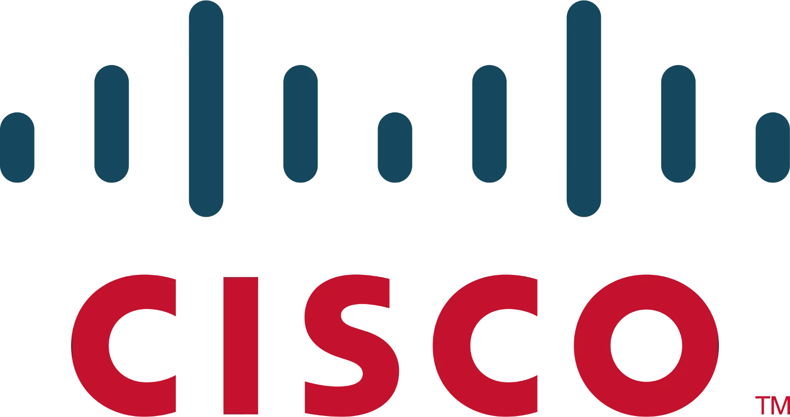 Cisco Logo with Blue Bridge Bars - Free PNG