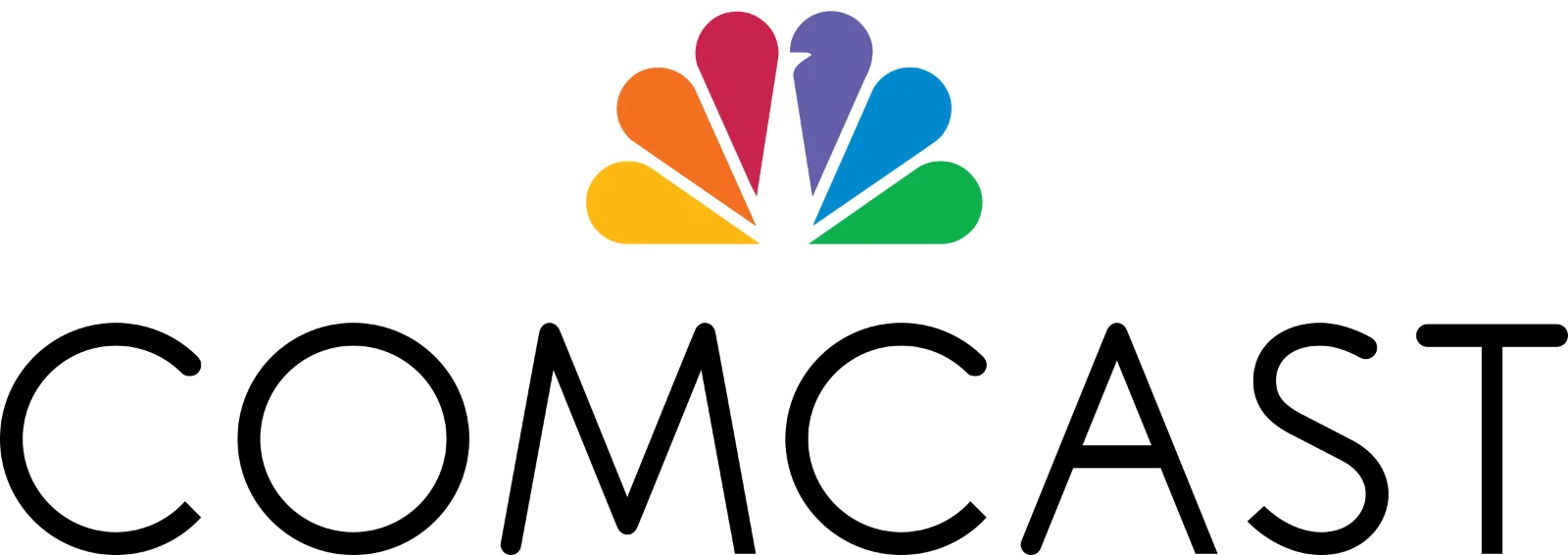 NBC Peacock Logo on Black Background Free PNG