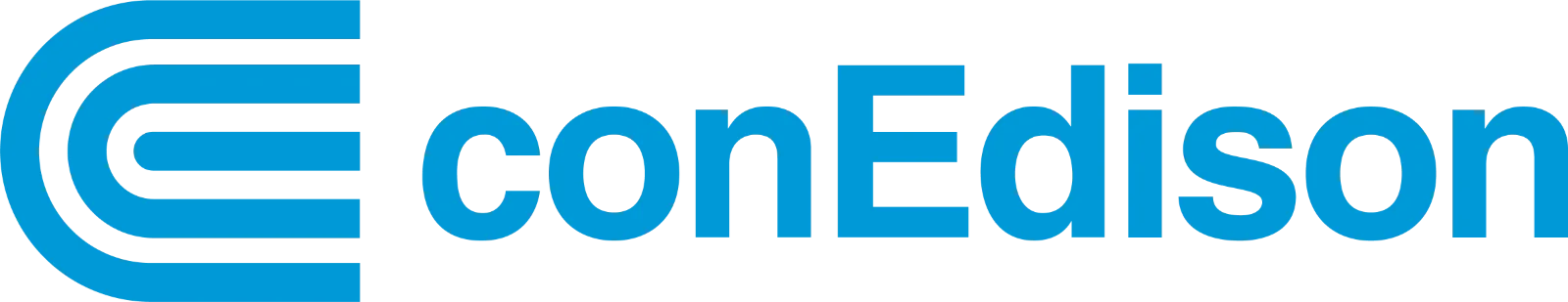 Con Edison Blue Wordmark and Emblem Free PNG