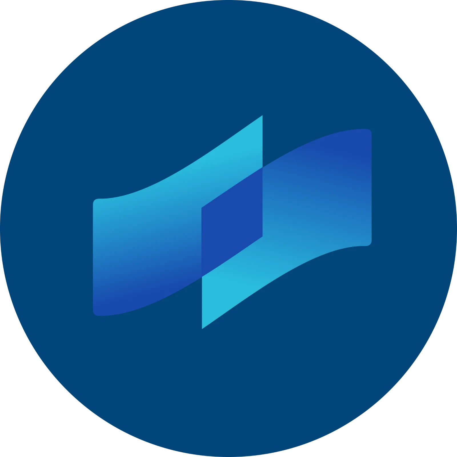 COTI Cryptocurrency Logo in Blue Circle Free PNG
