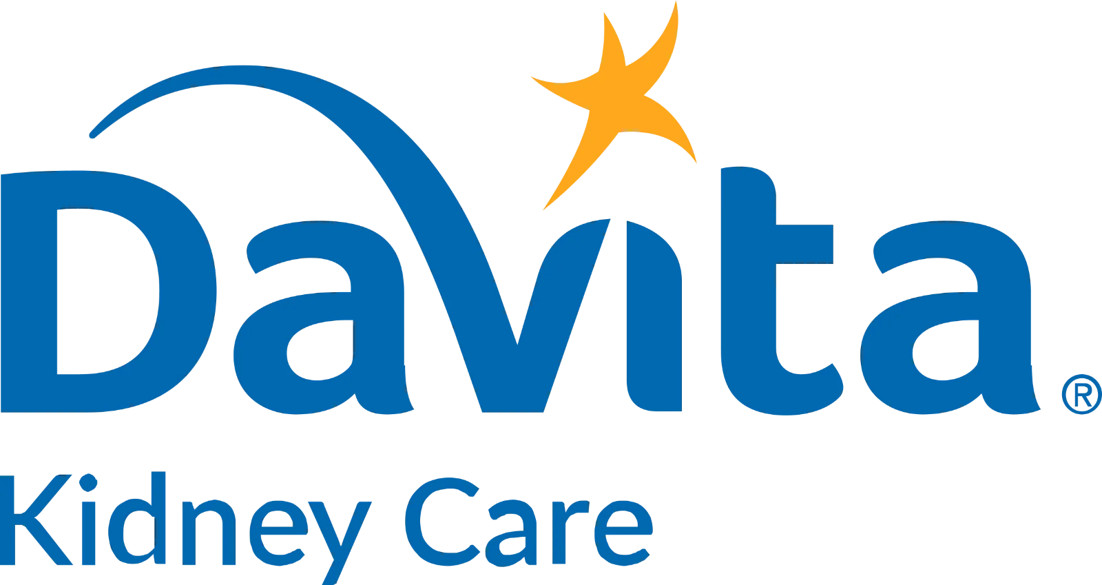 DaVita Kidney Care Logo with Orange Star | Free PNG