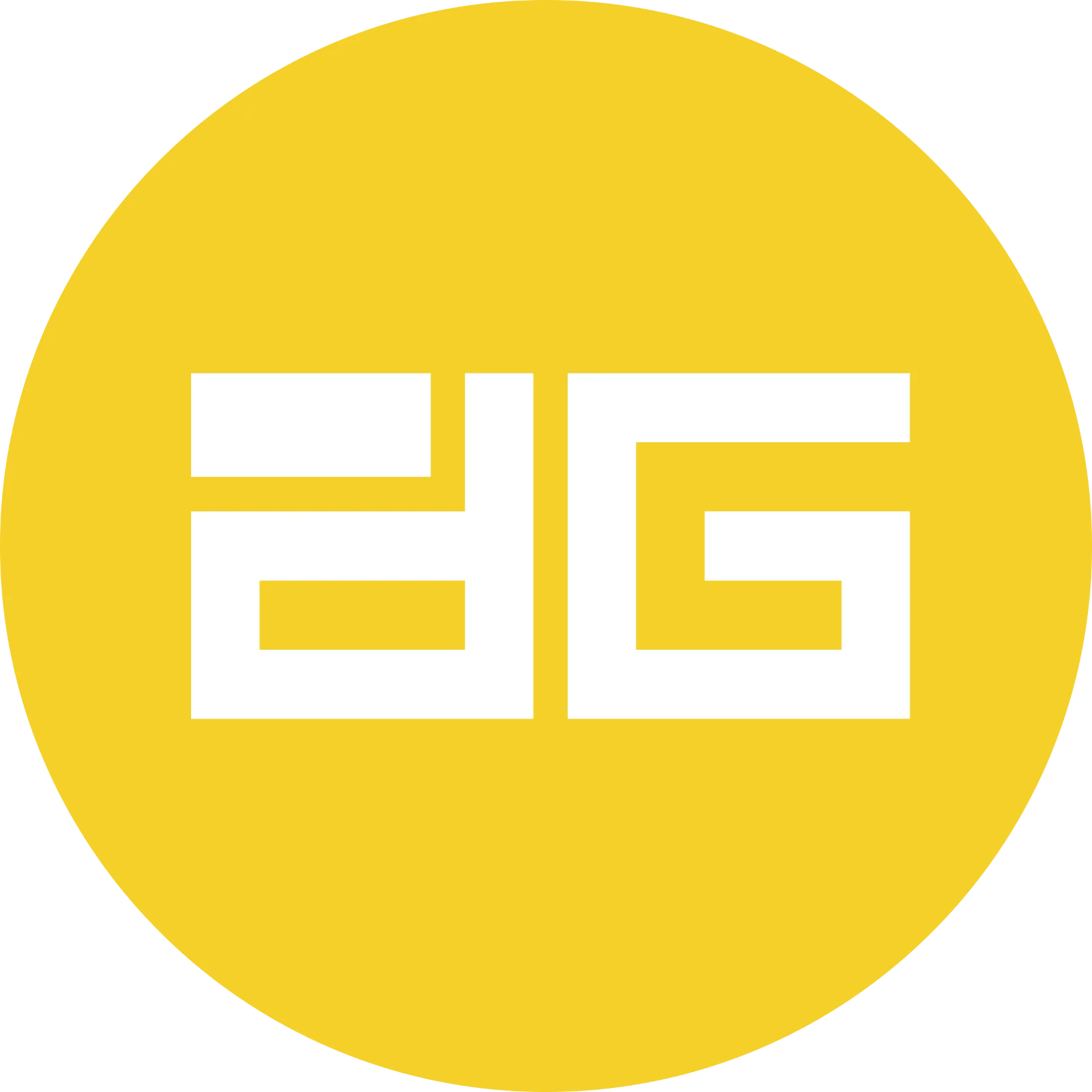 DigixDAO DGD Token Logo on Yellow Circle Free PNG