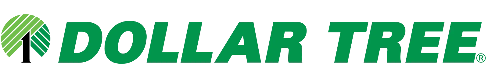 Dollar Tree Green Logo on Black Background Free PNG