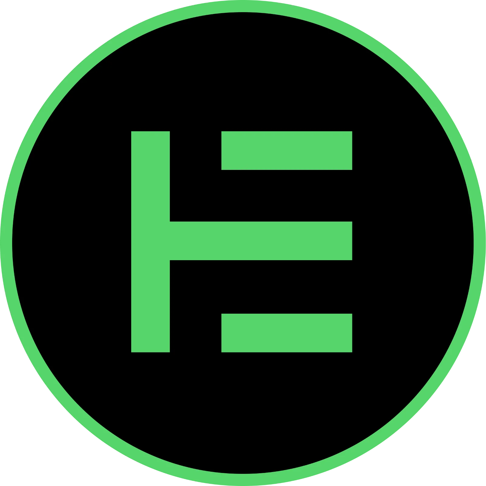 Elitium (EUM) Green Crypto Logo Free PNG