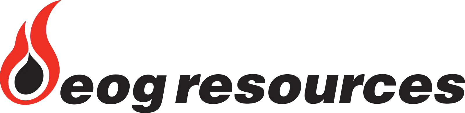 EOG Resources Logo with Red Flame - Free PNG