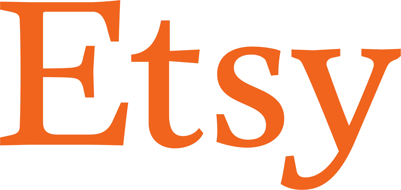 Orange Etsy Wordmark Free PNG