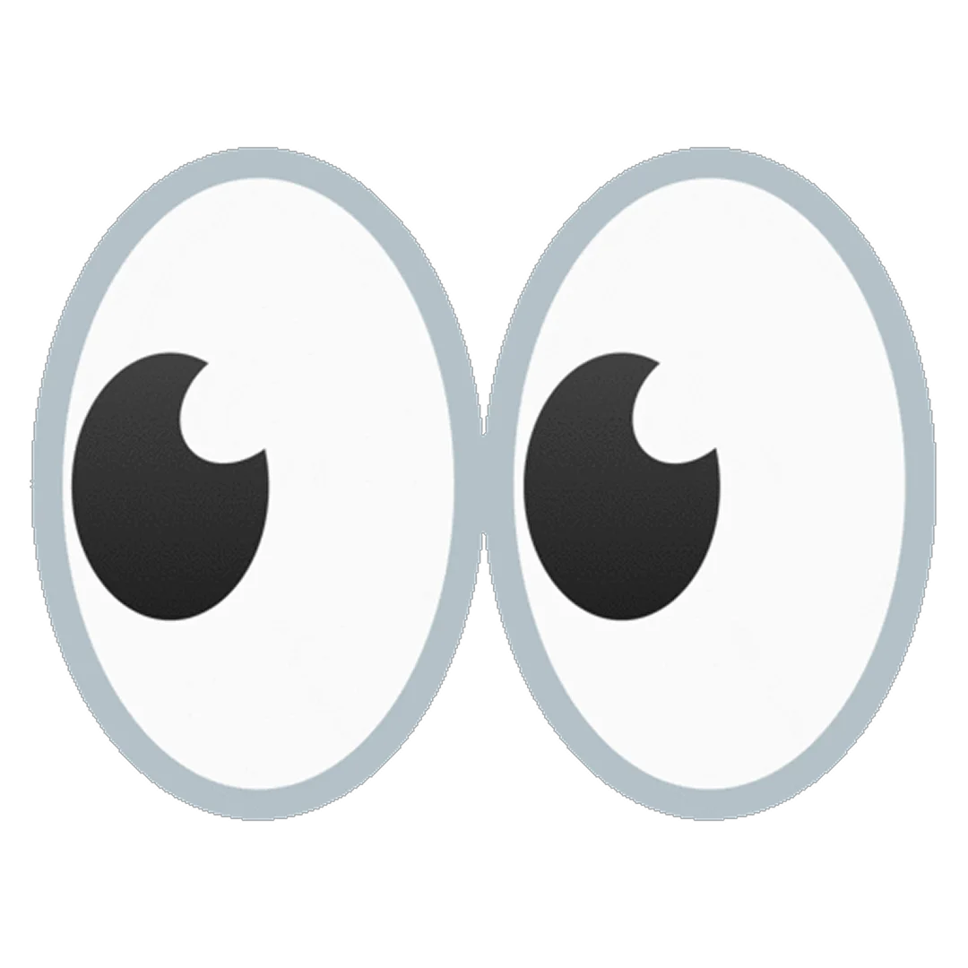 Cartoon Eyes Looking Left Free PNG