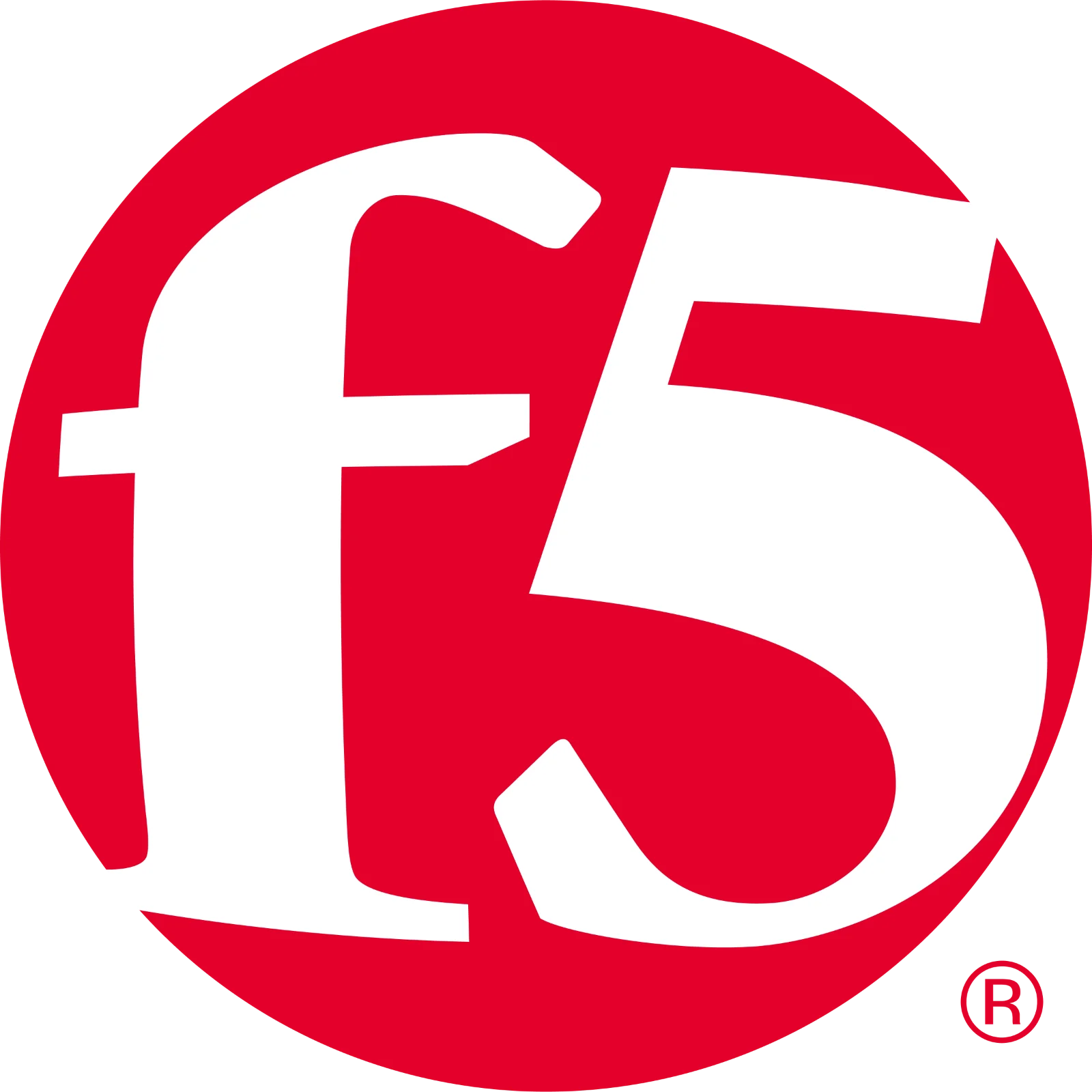 F5 Inc. Red and White Logo Free PNG