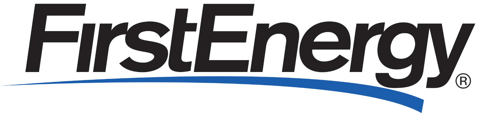 FirstEnergy Logo with Blue Swoosh Free PNG