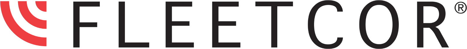 FleetCor Wordmark and Red Emblem Free PNG