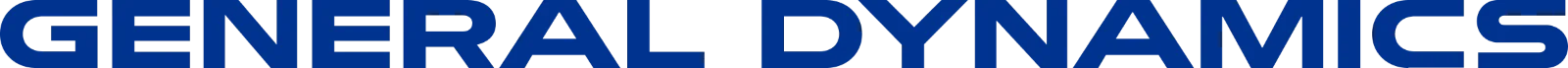 General Dynamics Blue Wordmark Free PNG
