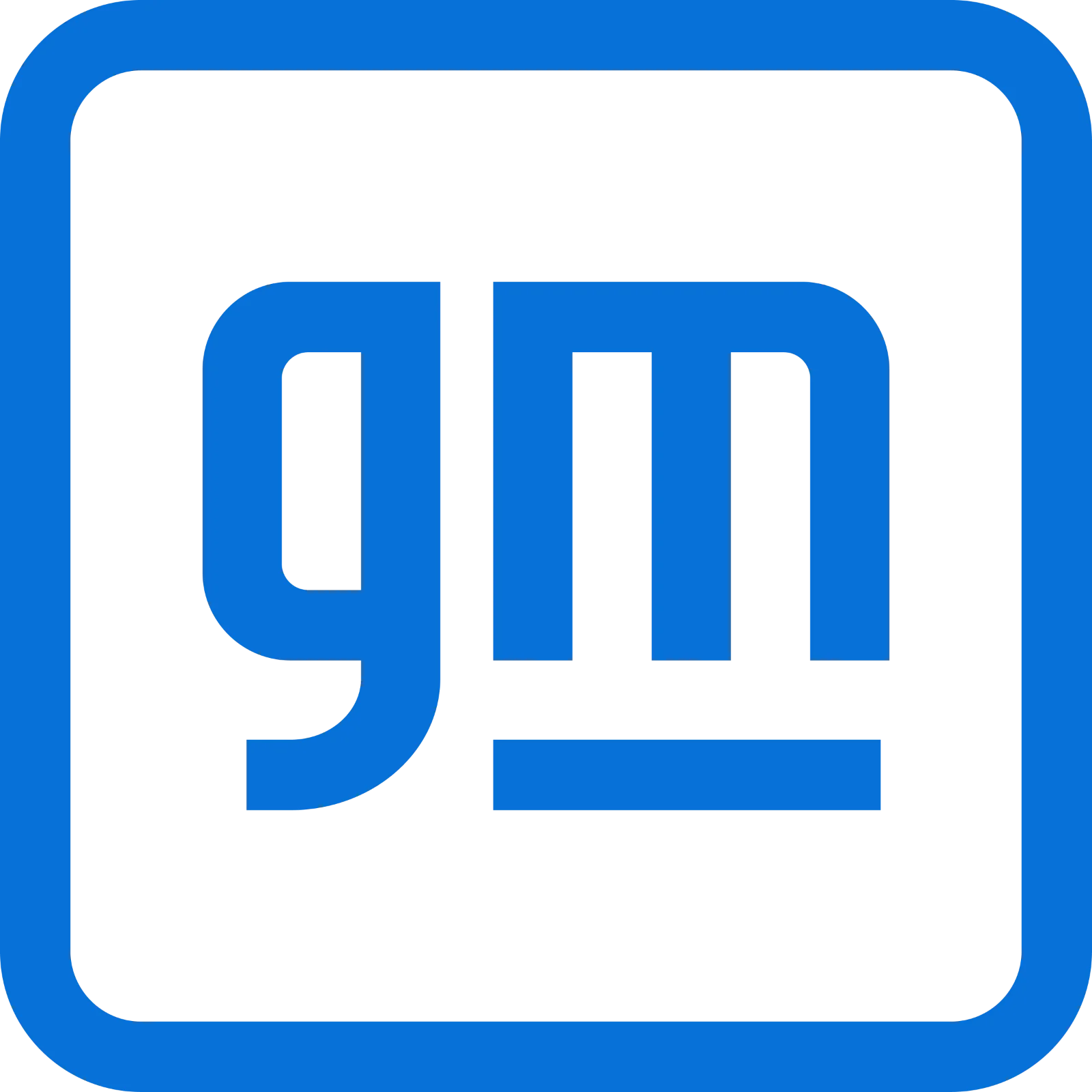 General Motors Blue Emblem Free PNG
