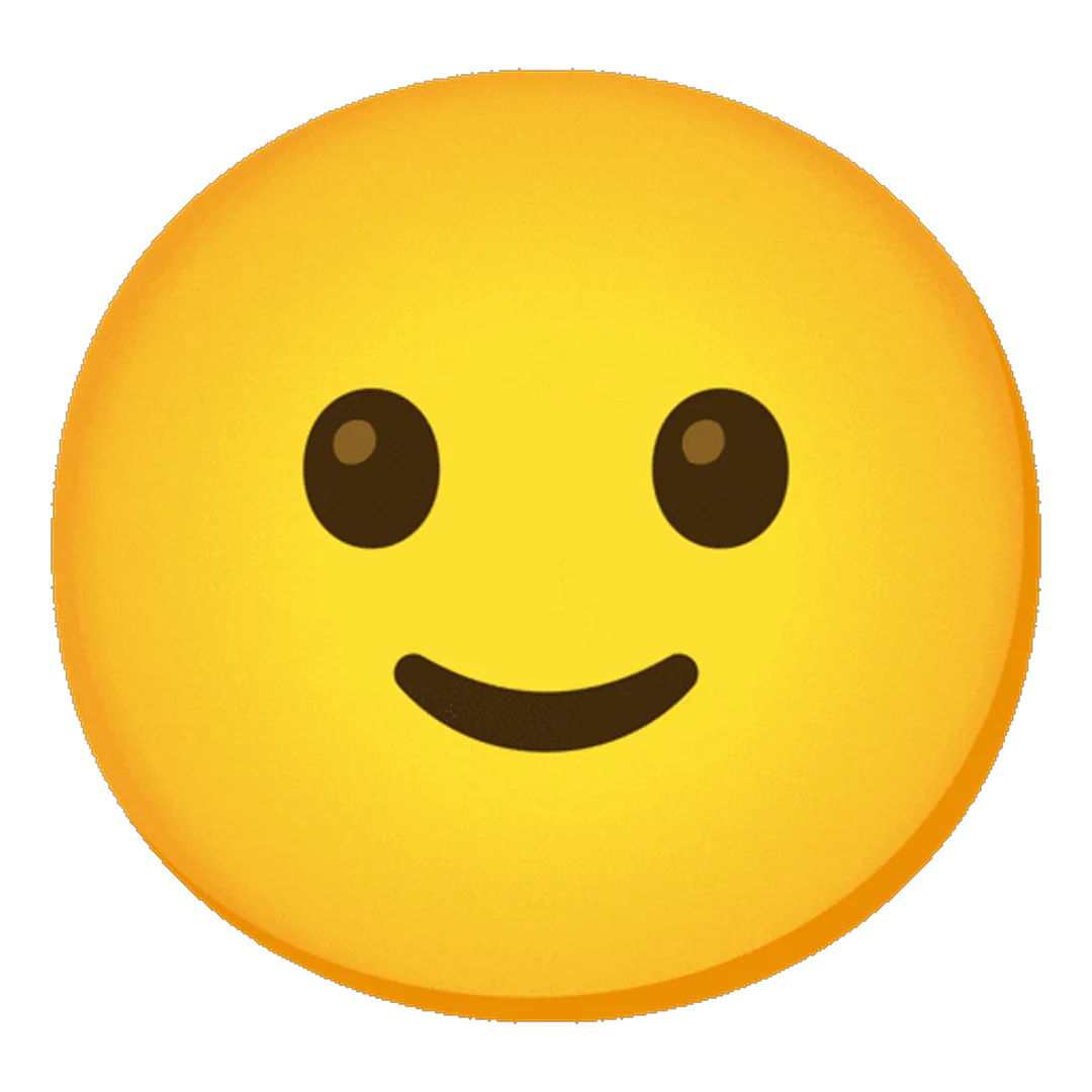Smiling Yellow Emoji Face Free PNG