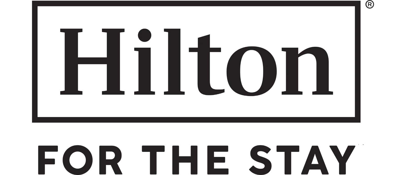 Hilton Logo and For the Stay Slogan Free PNG