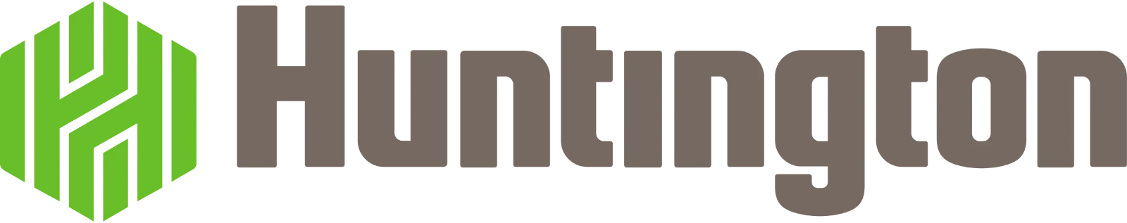 Huntington Bank Logo with Green H Emblem Free PNG