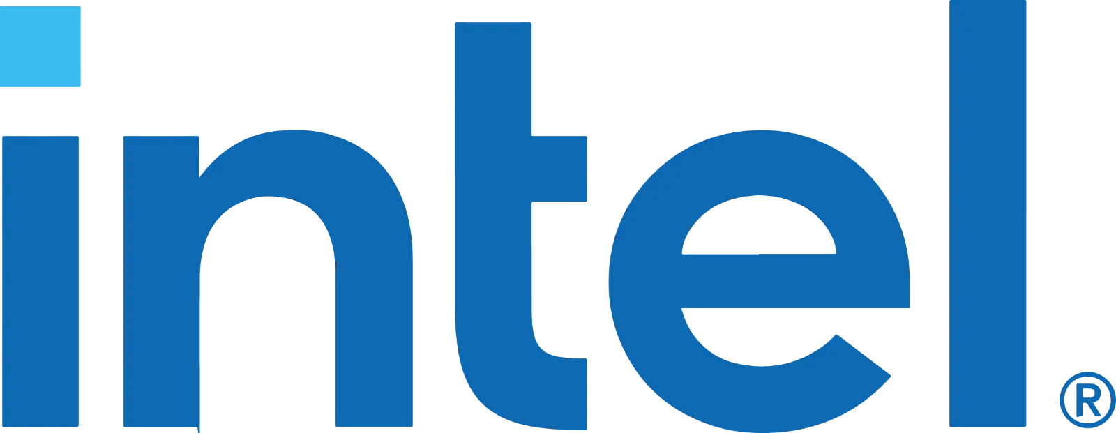 Intel Corporation Blue Wordmark Logo Free PNG