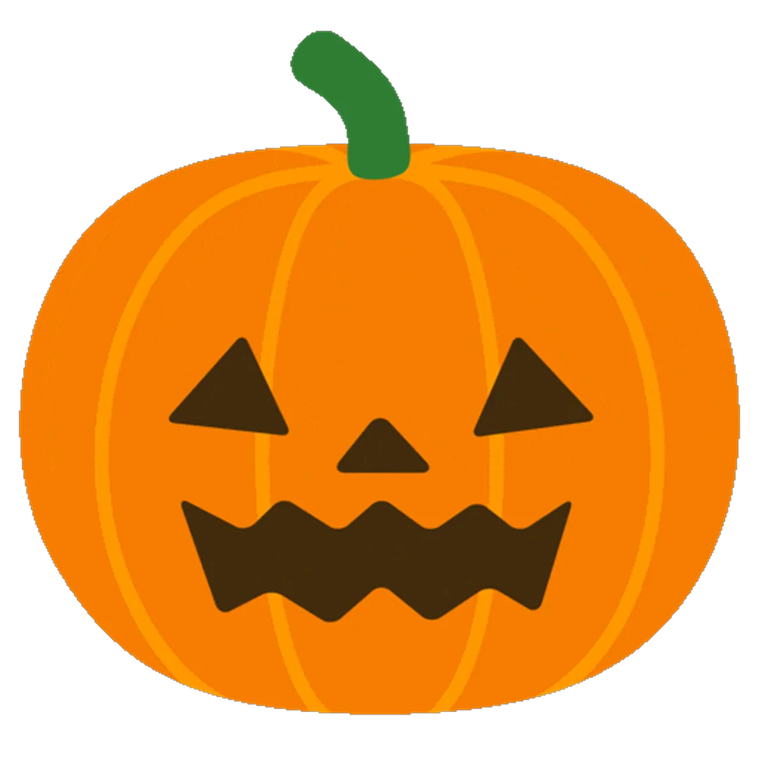 Smiling Jack-o'-Lantern Pumpkin Free PNG