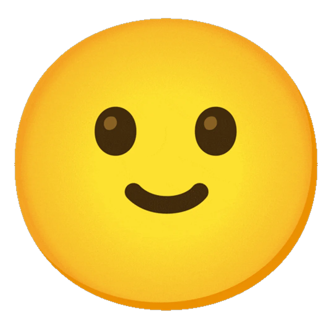 Friendly Yellow Smiley Face Free PNG