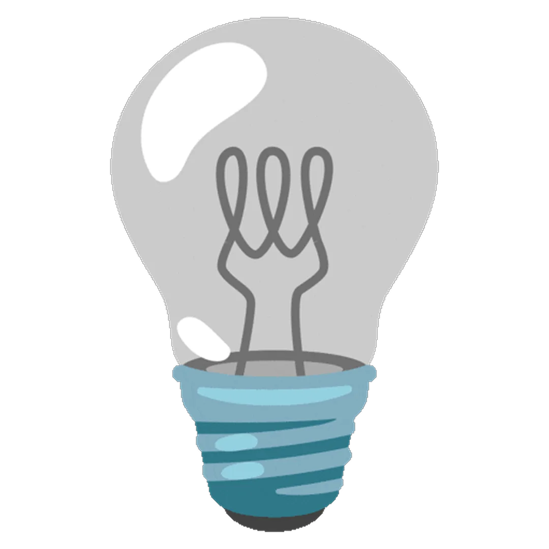 Cartoon Light Bulb Illustration Free PNG