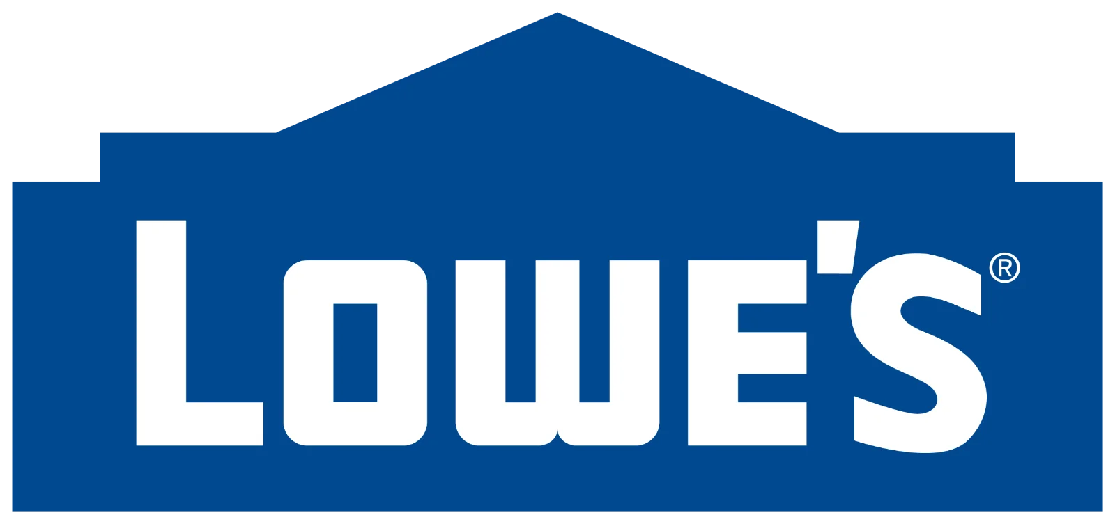 Lowe’s Blue House-Shaped Logo Free PNG