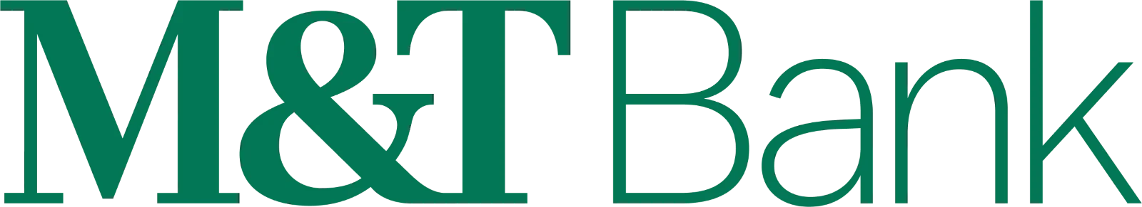 M&T Bank Green Wordmark Logo Free PNG