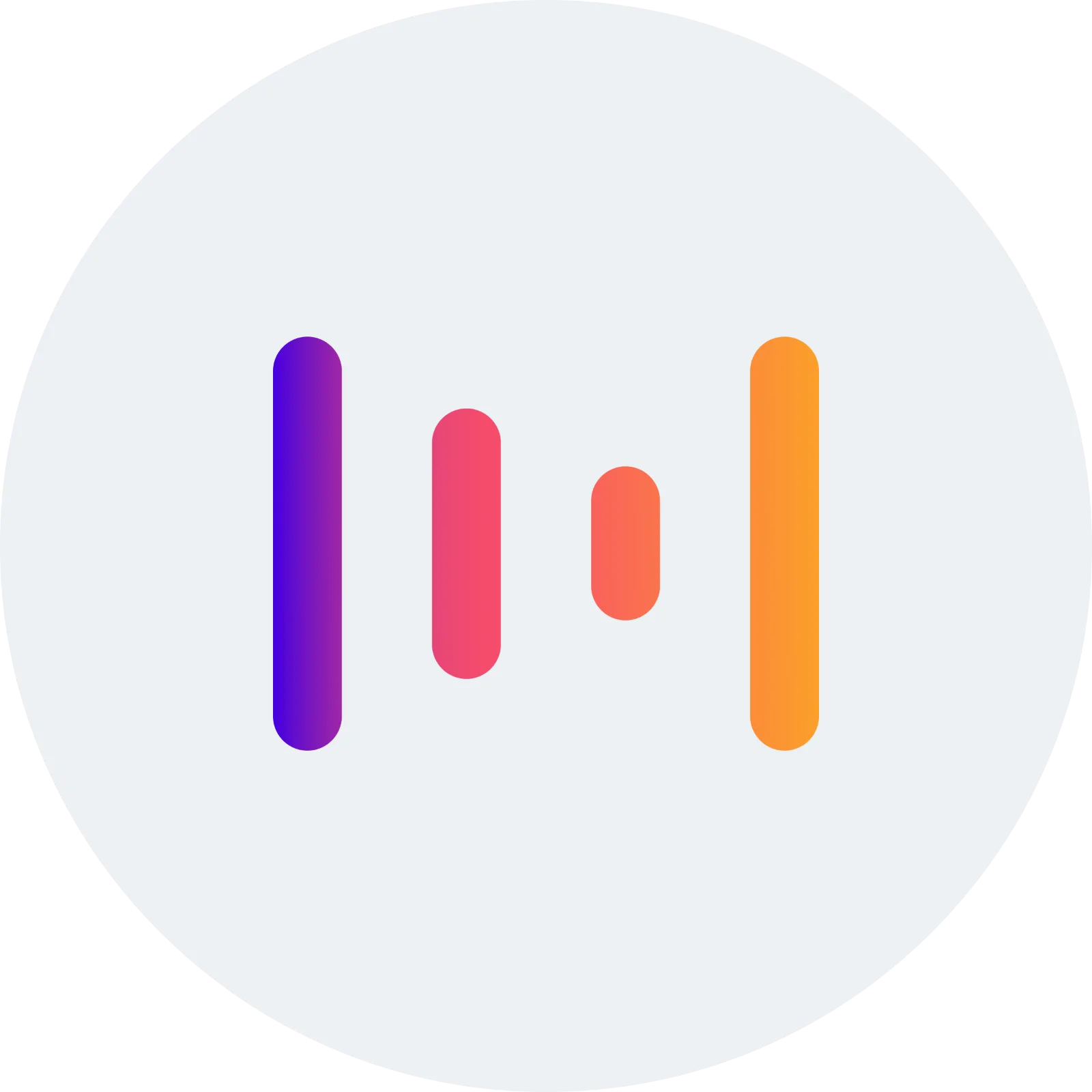 Colorful Four-Bar Abstract Emblem Free PNG