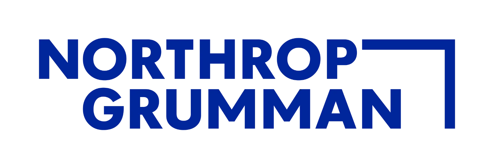 Northrop Grumman Blue Wordmark Logo Free PNG