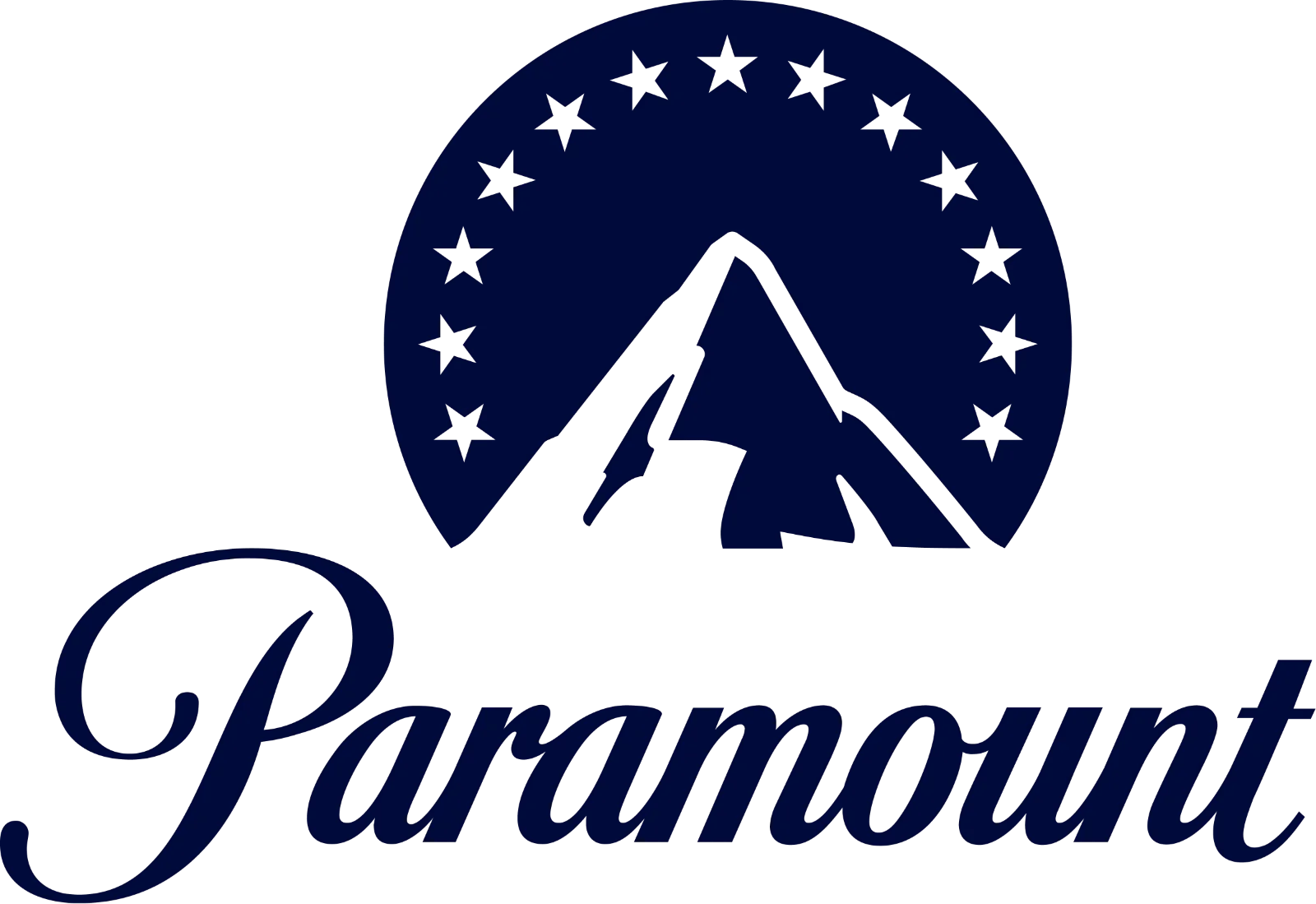 Paramount Mountain and Stars Logo Free PNG