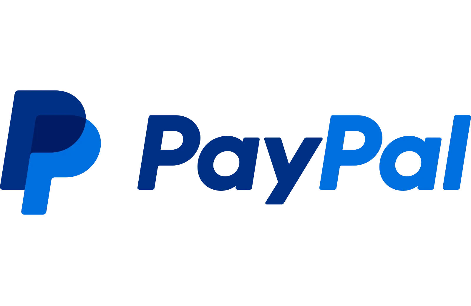 PayPal Blue Logo on Black Background Free PNG