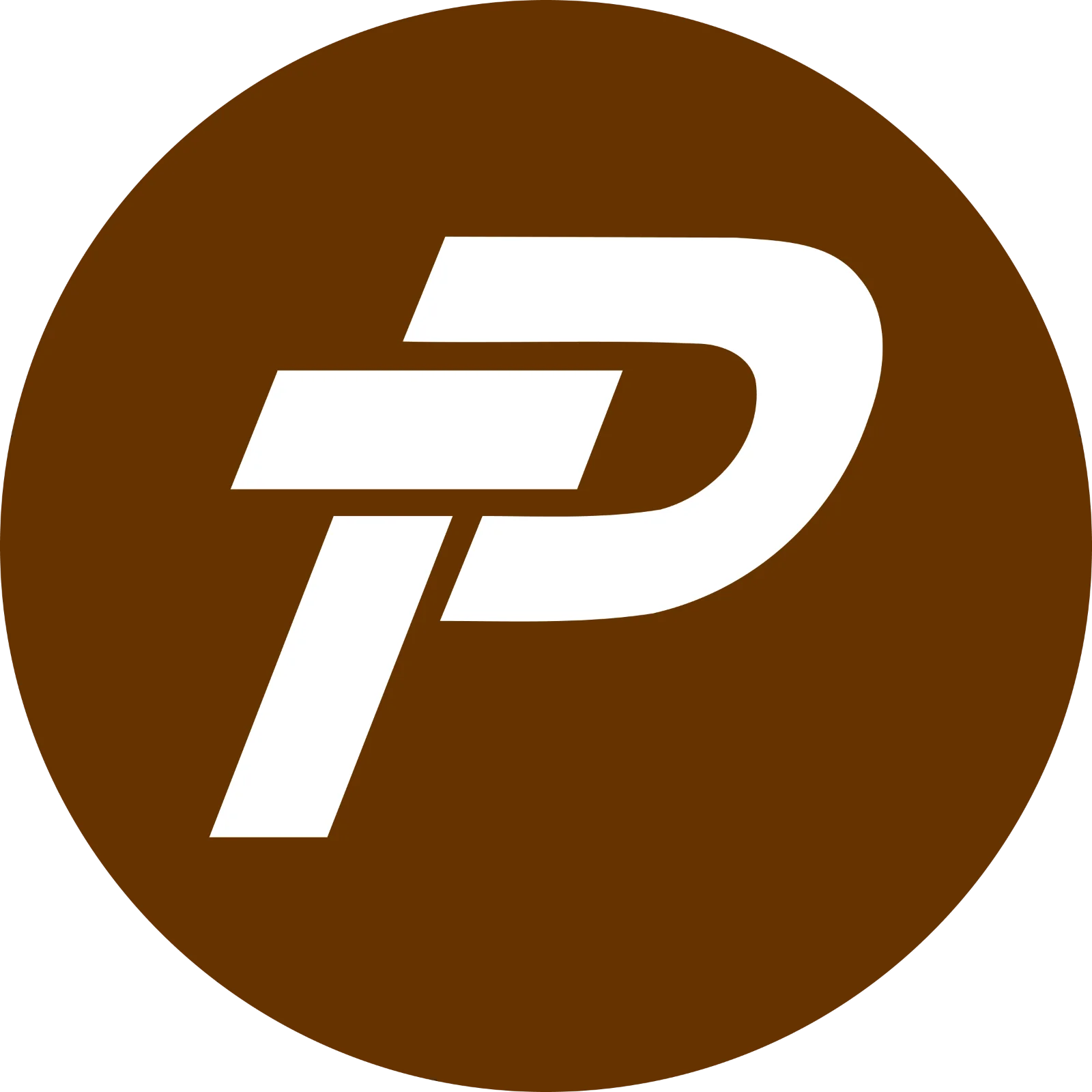 Paypex Crypto Logo in Brown Circle Free PNG