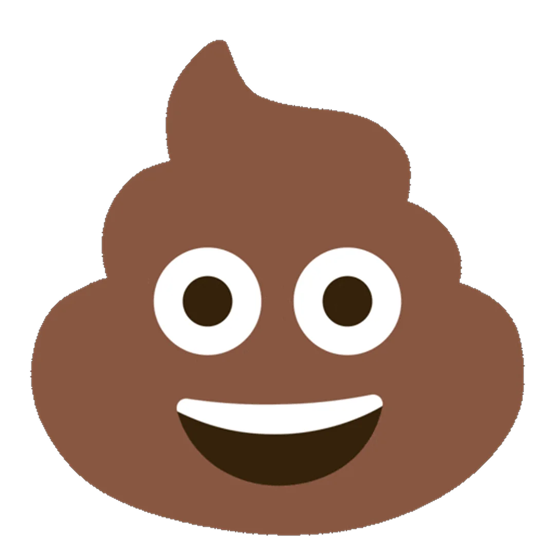 Smiling Brown Poop Emoji Free PNG