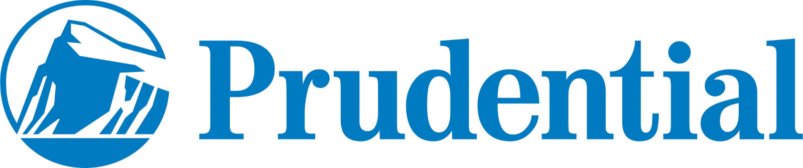 Prudential Blue Wordmark and Rock Emblem Free PNG