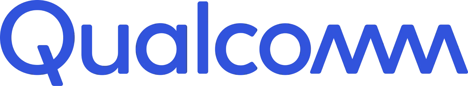 Qualcomm Blue Wordmark Logo Free PNG