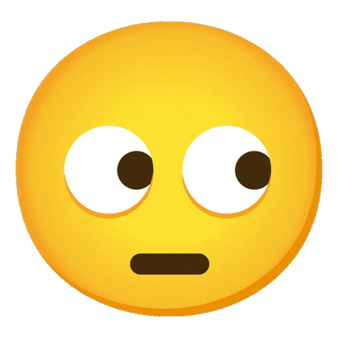 Rolling Eyes Emoji Face Free PNG