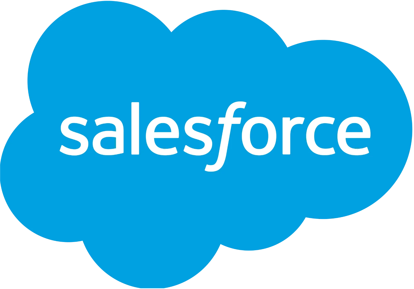 Salesforce Blue Cloud Logo Free PNG