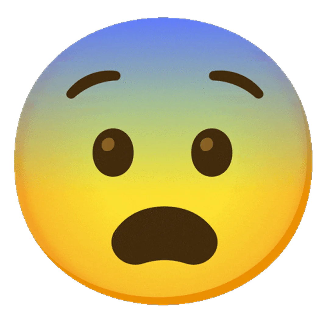Scared Emoji Face Free PNG