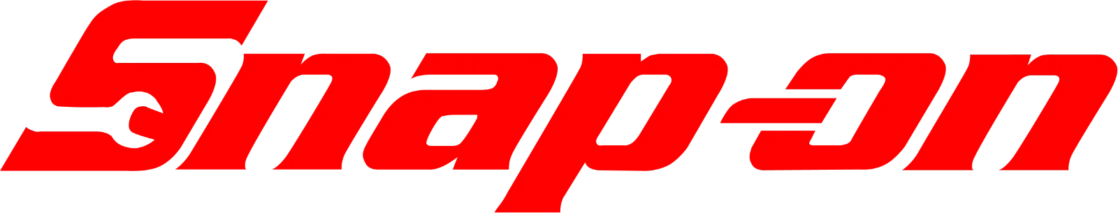 Snap-on Red Wordmark Free PNG