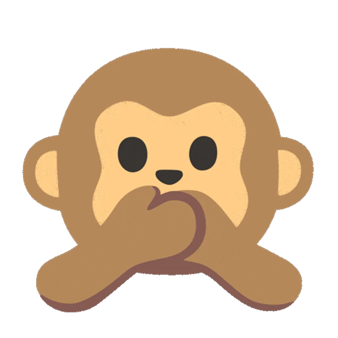 Speak No Evil Monkey Free PNG